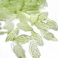 Czech Glass Beads Maple Leaves 26mm Green Shades 50pcs 4