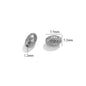Stainless Steel Round Metal Beads Color Retaining Hammer Texture 20pcs 9