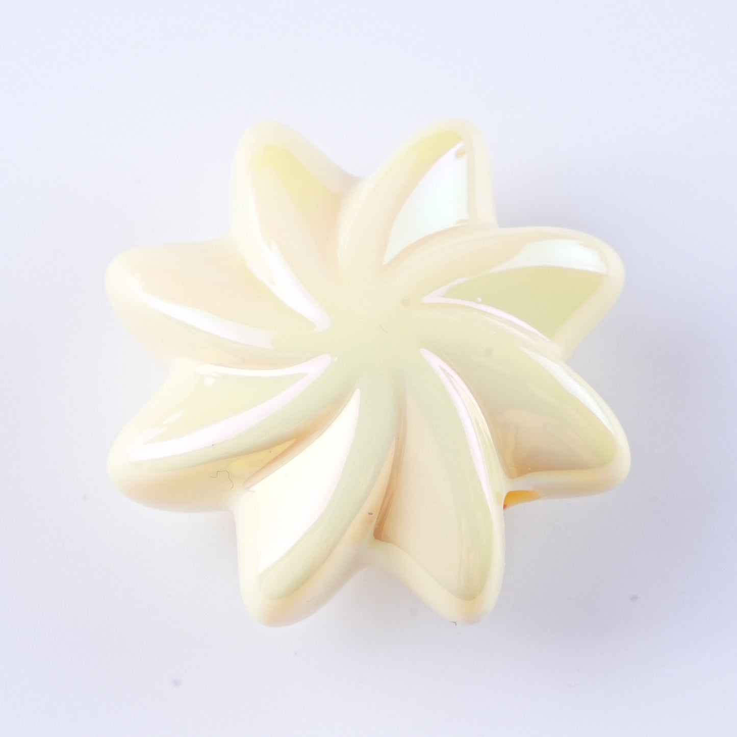 Plating Whirlwind Cookie Acrylic Beads 20mm 27mm Solid Colors 50pcs 10