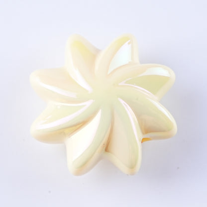Plating Whirlwind Cookie Acrylic Beads 20mm 27mm Solid Colors 50pcs 10