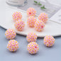 Embellished Flower Clay Beads 20mm Five-petal Pastel Rainbow 10pcs 8