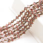 Electroplated Four Leaf Clover Glass Beads 10mm Gilded 28pcs 9