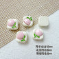 Tulip Square Heart Metal Beads 12mm Glossy Enamel Alloy 10pcs 3
