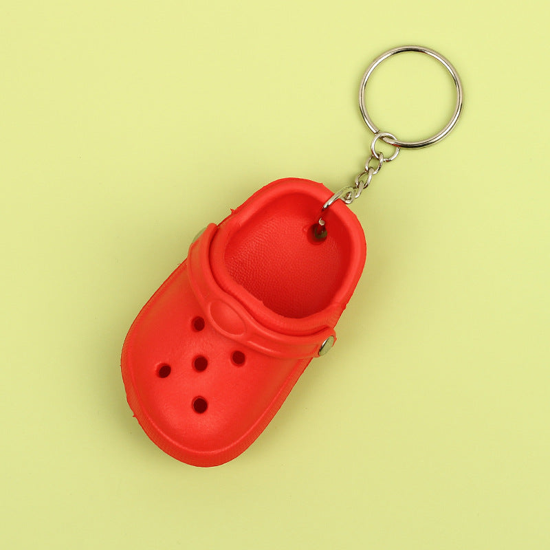 Silicone Mini Slippers Couple Keychain Colorful Clog Style 9