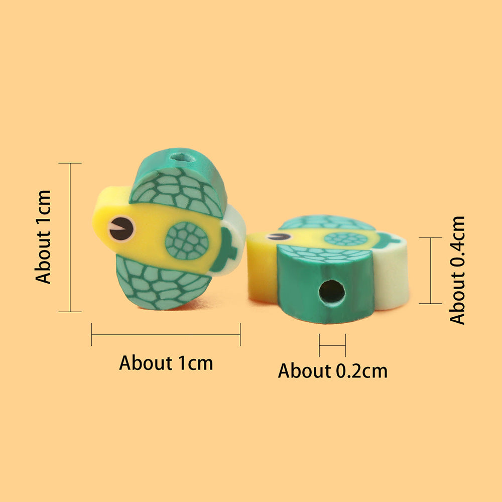 Fish Clay Beads Tropical Series Colorful Polymer 200pcs 2