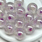 Luminous Rose Resin Beads 16mm Round Multicolor 10pcs 18
