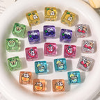 Jelly Fruit Series Puppy Acrylic Square Beads 14mm 10pcs 2