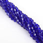 Electroplated Faceted Glass Beads 6mm Transparent Mixed Colors 45pcs 8