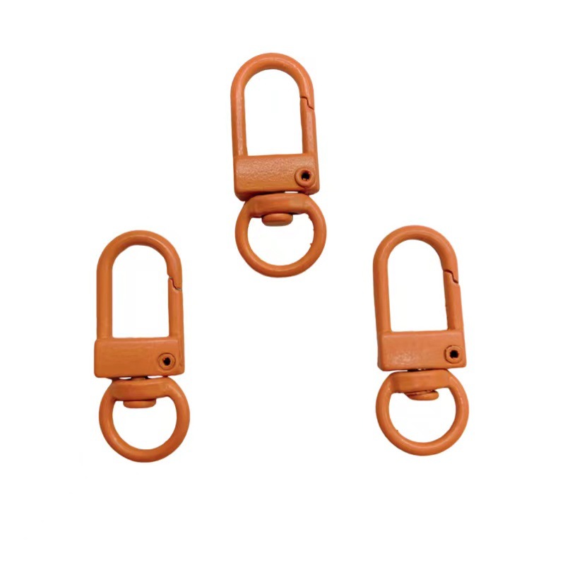Colorful Zinc Alloy Keychain Hooks 33mm Baking Painted 50pcs 5