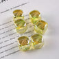 Transparent Flat Square Acrylic Beads 15mm Candy Colors 50pcs 8