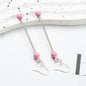 Beadable Earrings Metal Colorful Bar 7.8cm 4.4g Wholesale 14