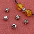 Alloy Circular Pattern Spacer Beads 9mm Large Hole 1pc