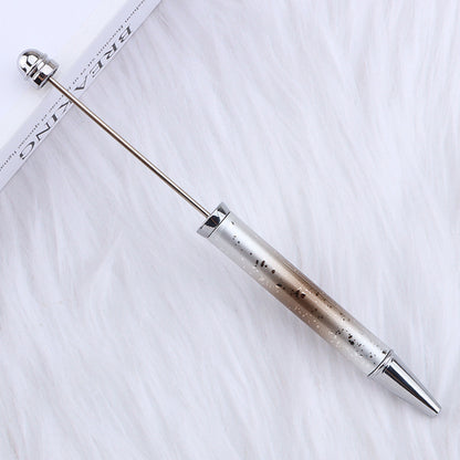 Beadable Ballpoint Pen UV Plating Starry Sky Sequins Gradient Colorful 10