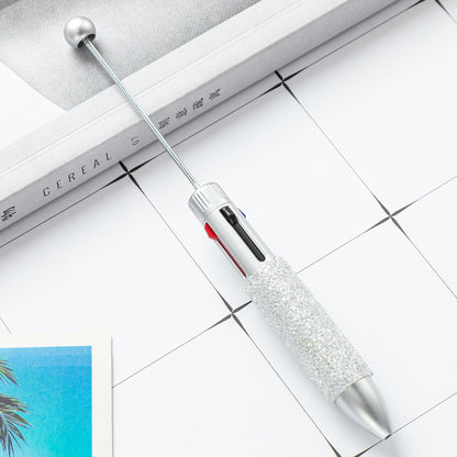 Beadable Pen Four Color Plastic Sugar Bead Design 4 In 1 6