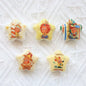 Printed Star Shaped Acrylic Beads 26mm Glossy Cartoon Design 20pcs 11