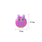 Owl Clay Beads 10mm Colorful Geometric Polymer 200pcs 2