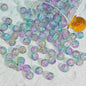 Crackle Glass Beads Round 10mm Transparent Mixed Colors 50pcs 74