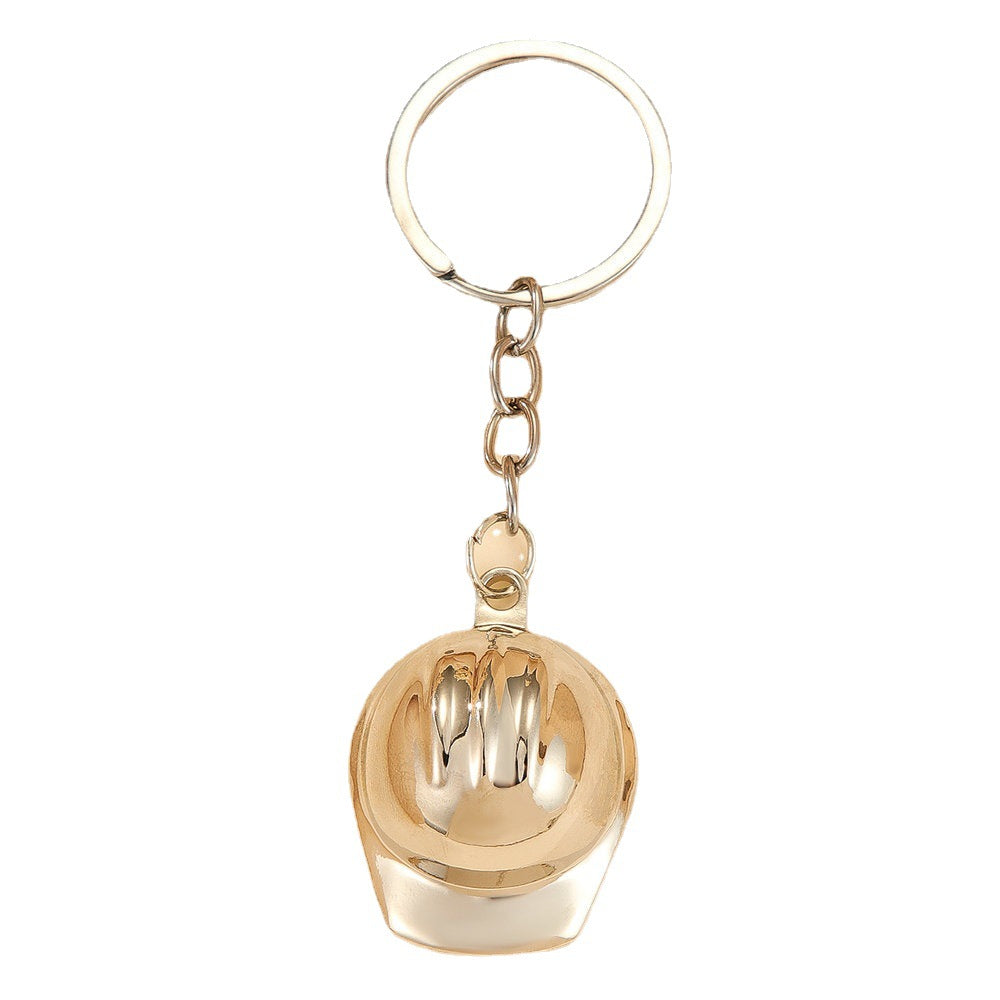 Alloy Hat Keychain Zinc Metal Reflective Minimalist Design 5
