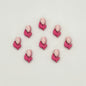 Tulip Metal Beads 14mm Two-Color Baking Painted Alloy 10pcs 9