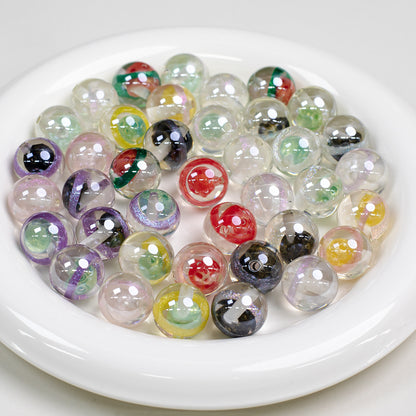 Clear Planet Halo Round Resin Beads 16mm Multicolor 10pcs 3