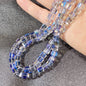 Square Transparent Glass Beads 8mm Clear Iridescent Shine 50pcs 17