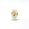 Lampwork Glass Beads Irregular Oval Gold Dust Filled 13mm 10pcs 6