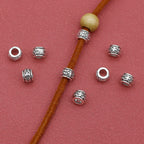 Totem Metal Beads 8mm Tibetan Silver Tone Large Hole 100pcs 3