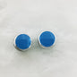 Flat Round Acrylic Beads 12mm Glossy Mixed Colors Silver Frame 50pcs 12