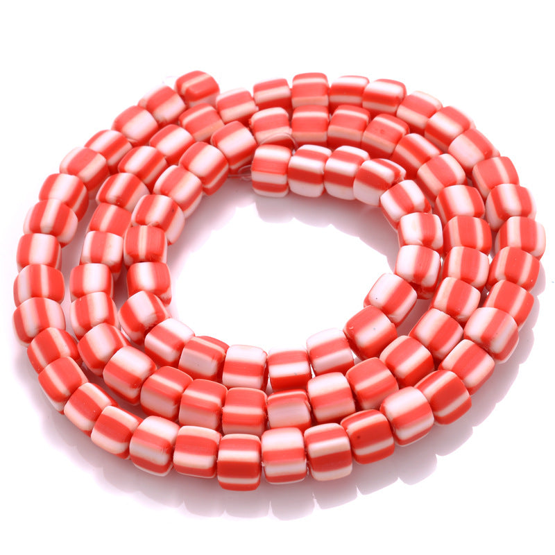 Cube Clay Beads 4mm Two-Color Matte Finish 10 Strands 820pcs 2