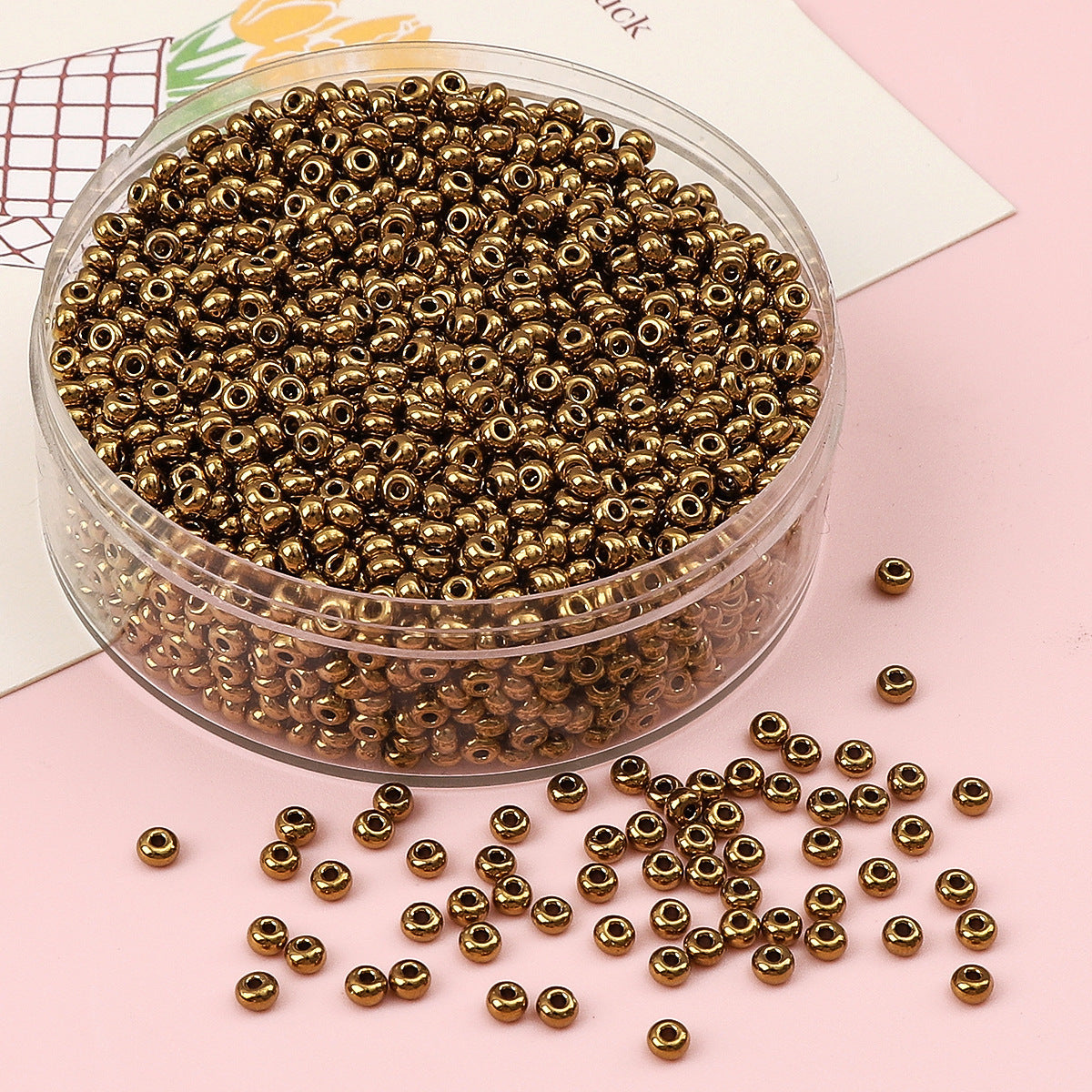 Metallic Seed Glass Beads 2mm Premium Colorful Shimmering 3000pcs 26