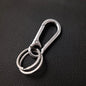 Minimalist Metal Car Keychain Zinc Alloy Silver Tone 5