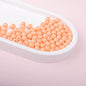 Solid Color Rubberized Round Acrylic Beads 8mm 10
