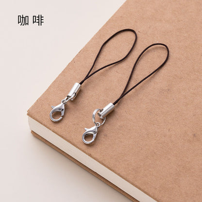 Colorful Phone Strap Keychain Mini Lobster Clasp Nylon Cord 50pcs 19