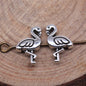 Flamingo Metal Beads 12mm Antique Silver Tone 100pcs 2