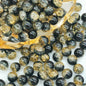 Crackle Glass Beads Round 10mm Transparent Mixed Colors 50pcs 54