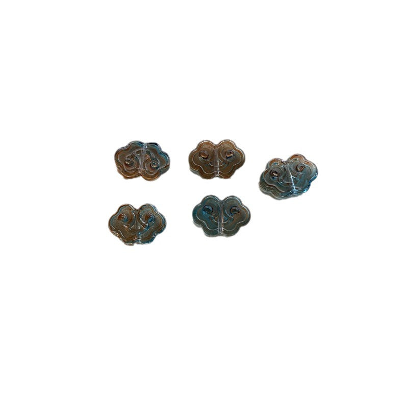 Czech Glass Beads Auspicious Clouds 9x13mm Translucent Mixed Colors 100pcs 5