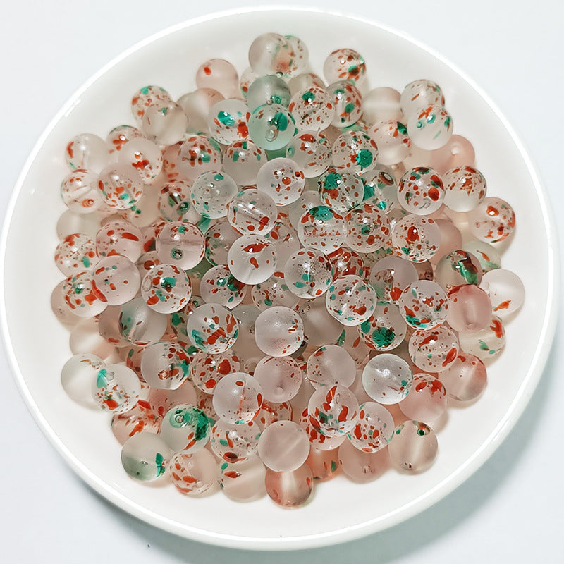 Czech Glass Beads Round 8mm Glossy Translucent Mix 100pcs 17
