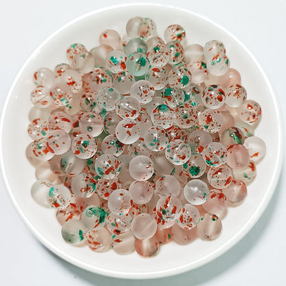 Czech Glass Beads Round 8mm Glossy Translucent Mix 100pcs 17