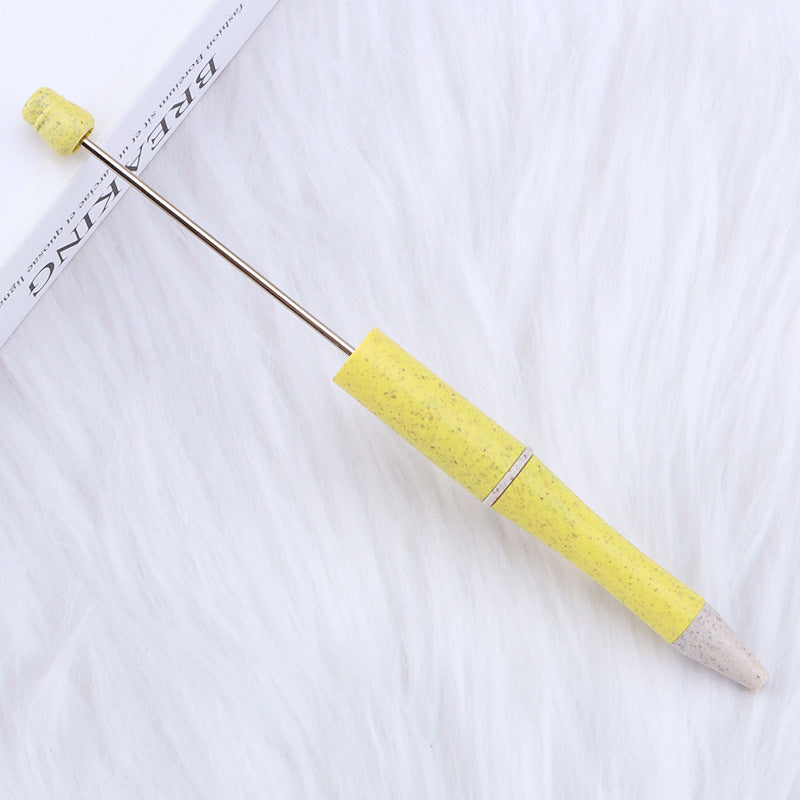 Beadable Pen Biodegradable ABS Wheat Straw Speckled Pastel Colors 8