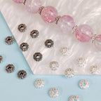Alloy Floral Pattern Spacer Beads 5mm Double-Sided Tibetan 100pcs