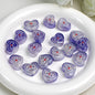 Bow Pattern Heart Resin Beads 20mm Colorful Mixed 10pcs 13