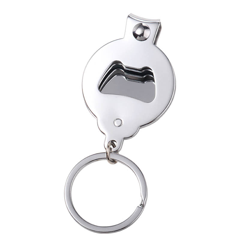 Stainless Steel Nail Clipper Keychain Sublimation Customizable 4
