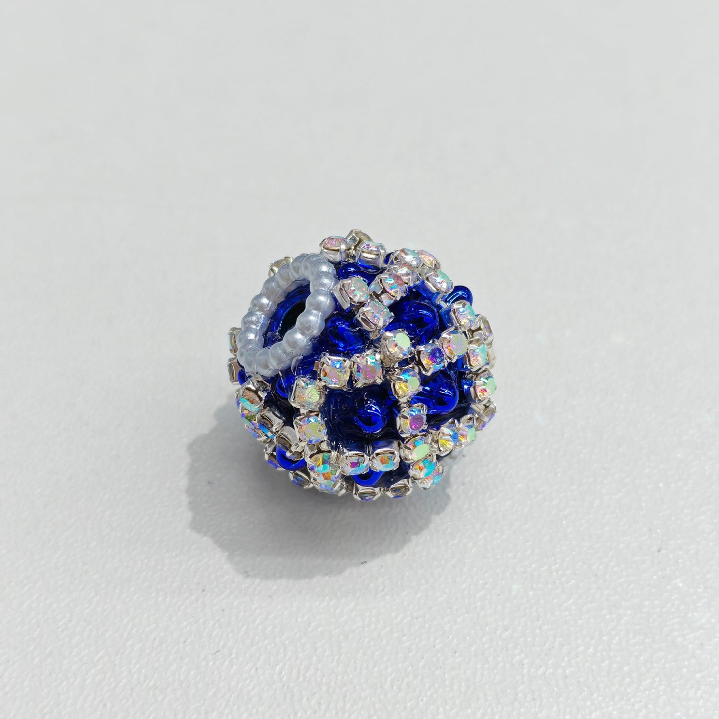 Rhinestone Bubblegum Beads 18mm Chain Enlaced Mixed Colors 4pcs 8