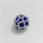 Rhinestone Bubblegum Beads 18mm Chain Enlaced Mixed Colors 4pcs 8