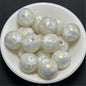 Gilded Silk Texture Star Pattern Acrylic Beads 16mm Mixed Colors 100pcs 6