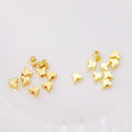 Brass Flat Metal Beads Gold Tone Butterfly Star Heart Circle 50pcs 5