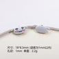 Painted Alloy Metal Beads Black and White Enamel Baking Style 10pcs 11