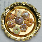 Bread Toast Series Resin Beads Whimsical Glossy Pastries 20pcs