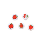 Fruit Series Printed Acrylic Flat Beads 11mm Cherry Design 100pcs 4