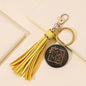 PU Tassel Keychain Metal Rainbow Color with Lobster Clasp 10